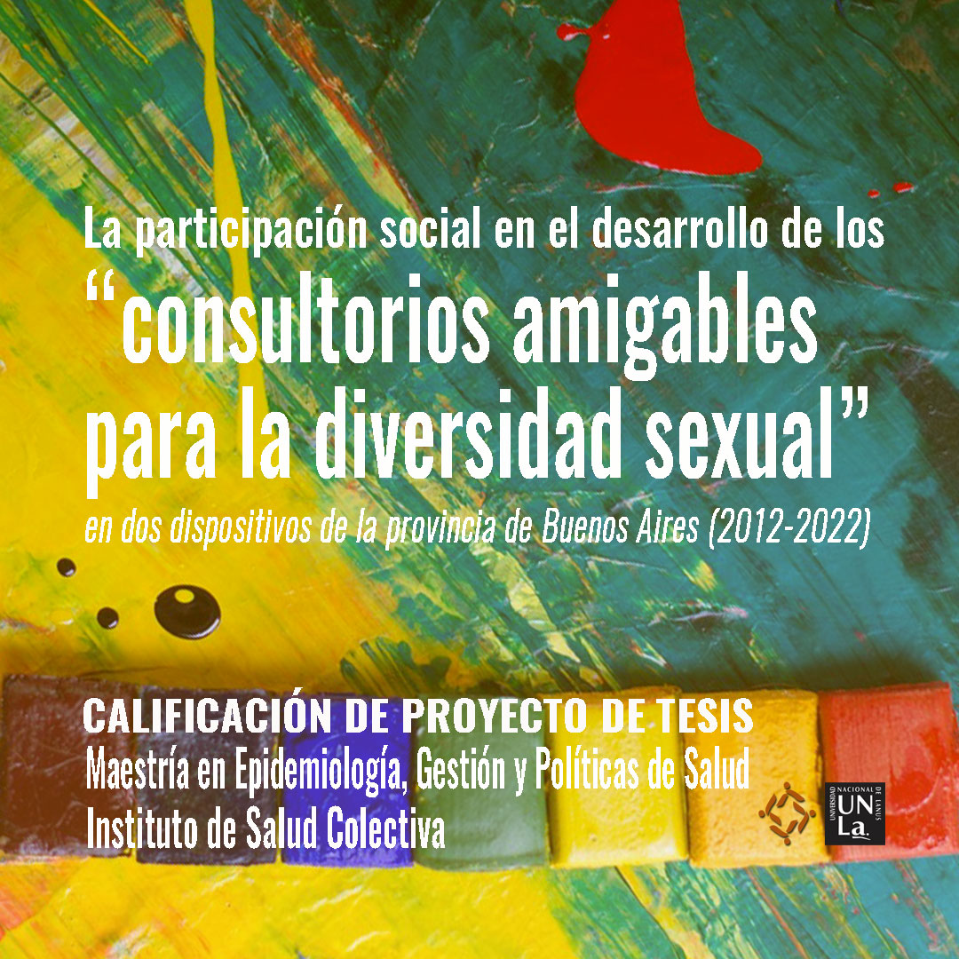 Calificación de Proyecto de Tesis de la Maestría en Epidemiología, Gestión y Políticas de Salud