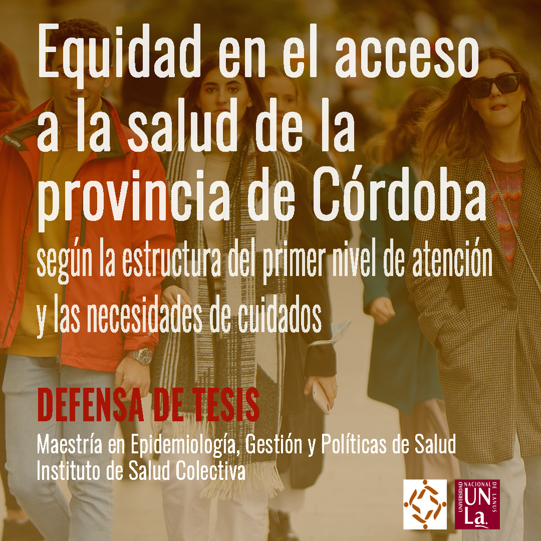 Defensa de tesis de la Maestría en Epidemiología, Gestión y Políticas de Salud