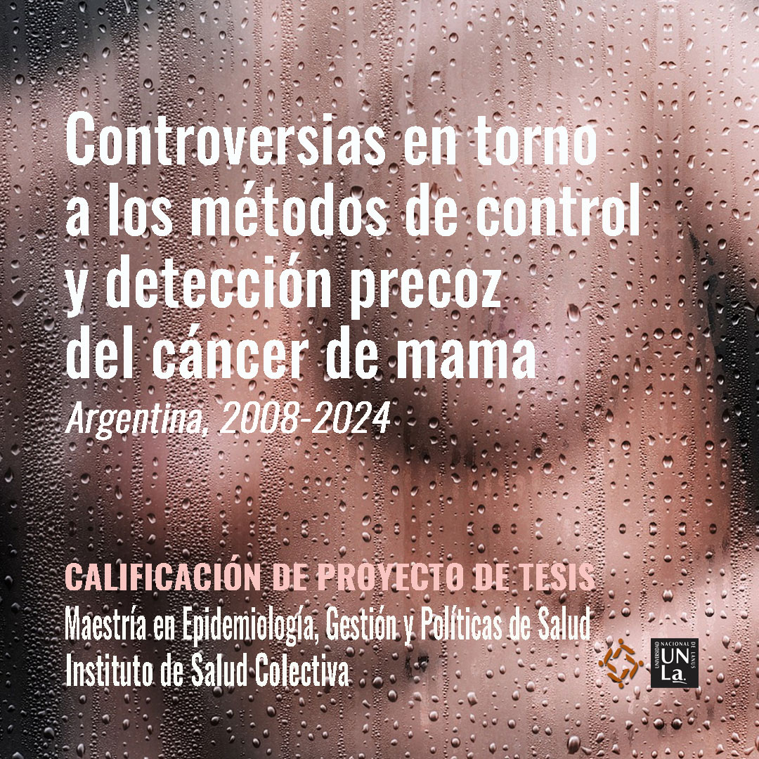 Calificación de Proyecto de Tesis de la Maestría en Epidemiología, Gestión y Políticas de Salud
