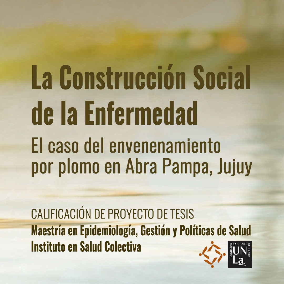 Calificación de Proyecto de Tesis de la Maestría en Epidemiología, Gestión y Políticas de Salud