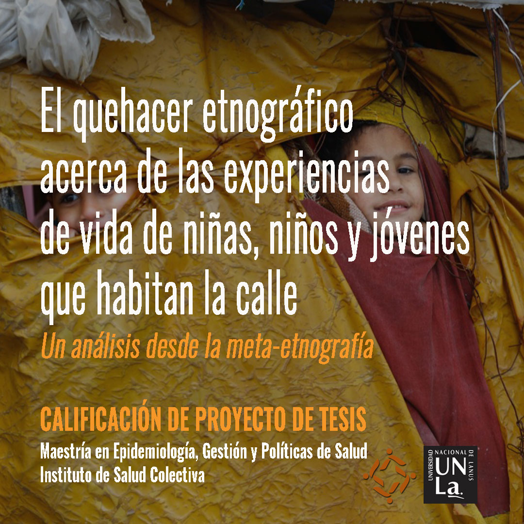 Calificación de Proyecto de Tesis de la Maestría en Epidemiología, Gestión y Políticas de Salud