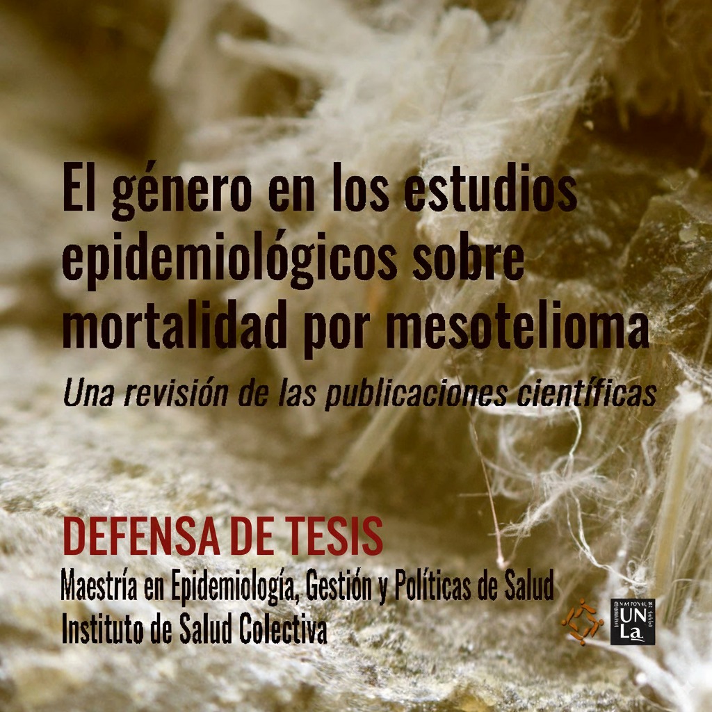 Defensa de Tesis de la Maestría en Epidemiología, Gestión y Políticas de Salud