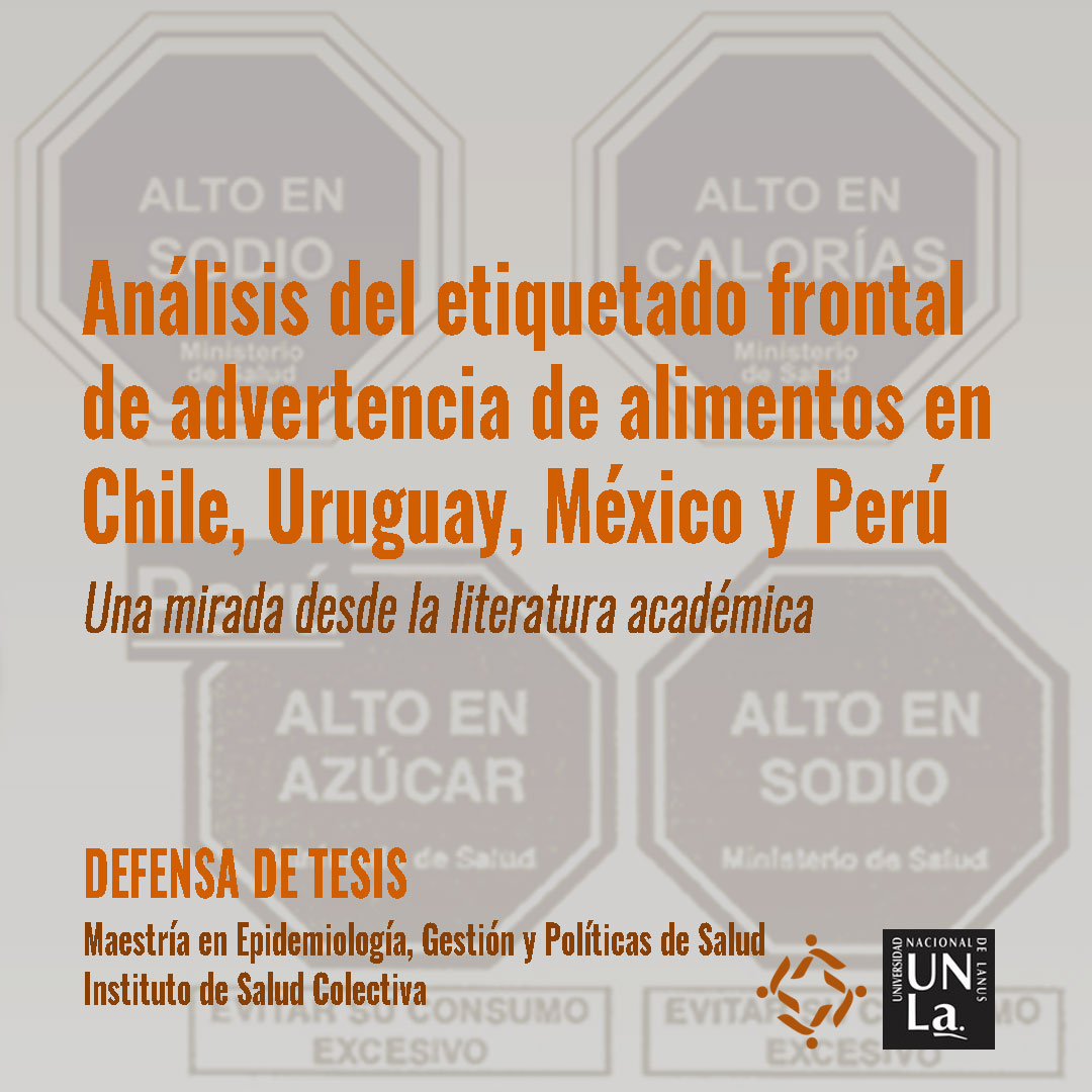 Defensa de tesis de la Maestría en Epidemiología, Gestión y Políticas de Salud