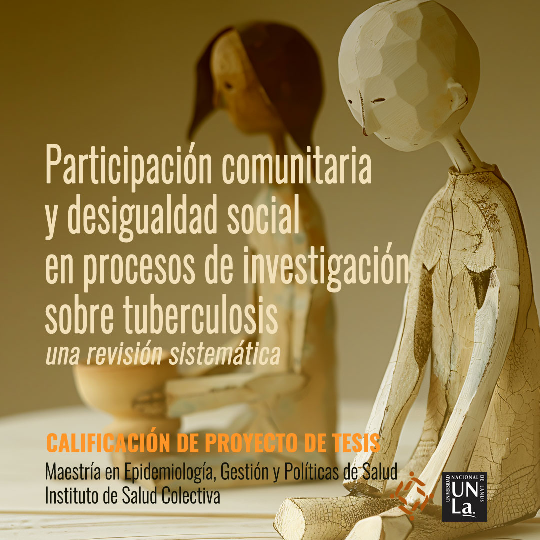 Calificación de Proyecto de Tesis de la Maestría en Epidemiología, Gestión y Políticas de Salud